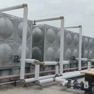 湖南岳陽生活不銹鋼水箱12*10*4的供水方案 長效安全的循環水泵設備解析